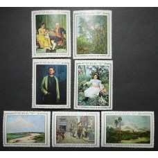 CUBA 1968 SERIE COMPLETA DE ESTAMPILLAS NUEVAS MINT PINTURAS FLORES 8 EUROS